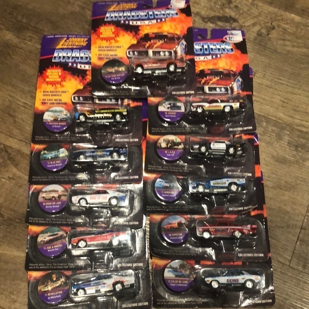 Johnny Lightning Dragsters NHRA 1995 Full‎ Set of 11 Collectables 1:64